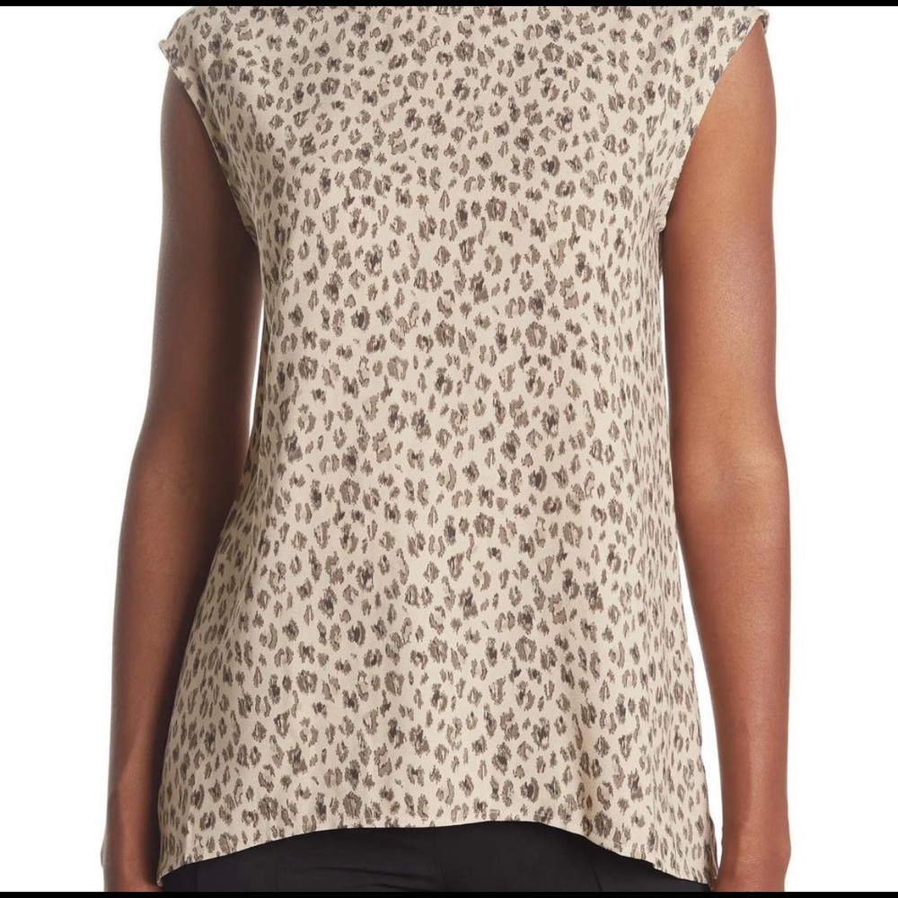 HALOGEN “V-back” Woven Top